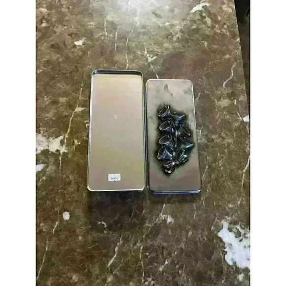 Vintage Metzke Christmas Bells pewter/tin box - Picture 4 of 4